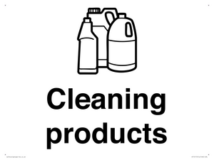 Dementia Cleaning products sign